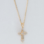 Dije de Cruz con Brillantes- Joyería de la casa - Oro Amarillo 14K
