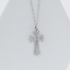 Dije de Cruz con Brillantes- Joyería de la casa - Oro Blanco 14K