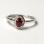 Anillo Rubí con brillantes - PINETA - Oro Blanco 18K
