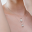 Dije con cadena Diamante Lab Grown Corte Pera 2.00ct - Colección Starlight