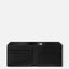 Cartera Montblanc Meisterstück - Cuero Negro Clásico con Detalles Plateados 129699