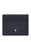 Montblanc Tarjetero de Piel para Hombre 116743 – Azul Texturizado