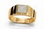Anillo Caballero PINETA 18K en Oro  Amarillo con Diamantes Naturales – Alta  Joyería