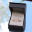 Anillo Doble con piedra semipreciosa con brillantes - PINETA - Oro Rosa 18K