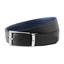 Cinturón reversible de piel negro y azul para cortar a medida 118438