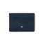 Tarjetero Montblanc Sartorial - Cuero Azul 5 Bolsillos con Detalles Metálicos (Ref. MB128596)