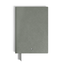 Cuaderno mediano piel Saffiano gris medio con líneas 134753