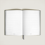 Cuaderno mediano piel Saffiano gris medio con líneas 134753