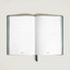 Cuaderno mediano piel Saffiano verde británico con líneas 134780