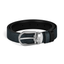Cinturón reversible azul tweed/negra con hebilla en forma de herradura 30 mm 220965