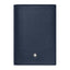 Tarjetero Montblanc Sartorial - Cuero Azul Marino Premium con Detalles Metálicos (Ref. 128590)