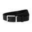 Cinturón Montblanc 126028 Negro 35 mm – Piel con Hebilla Rectangular Paladiada