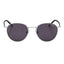 Montblanc Round Frame MB 133463 – Gafas de Sol Redondas Plata/Grises