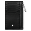 Tarjetero Montblanc Meisterstück - Cuero Negro Clásico con Detalles Plateados 129686