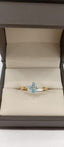 Anillo piedra semipreciosa con Brillante - PINETA - Oro Amarillo 18K