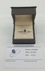 Anillo Zafiro con brillantes - PINETA -  Oro Blanco 18K
