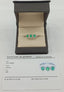 Anillo Churumbela Esmeralda con brillantes - PINETA - Oro Blanco 18K