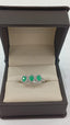 Anillo Churumbela Esmeralda con brillantes - PINETA - Oro Blanco 18K